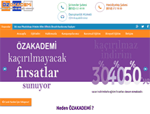 Tablet Screenshot of ozakademikurslari.com